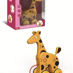 幼児漫画動物トロリーおもちゃプルハンドローププル車赤ちゃんプッシュプルプル子供のおもちゃ