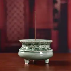 仏の屋内崇拝のための陶磁器の香炉仏はプラグインの香炉の香の香の装飾品を供給します