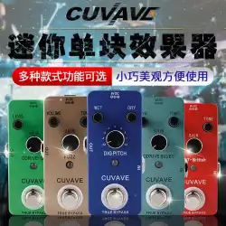 CUVAVE Stompbox Vibrato Overdrive Distortion Chorus Compression Delay Reverb Loop Recording