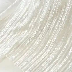縦柄ソフトスパンコール刺繡レースハイエンドウェディングドレス生地服ドレスデコレーション生地素材ホワイト