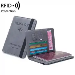 RFID耐磁性盗難防止超薄型海外旅行パスポート保護スリーブカードパッケージ多機能ドキュメントクリップチケット収納バッグ