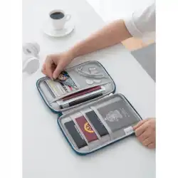パスポートバッグエアチケットパスポートホルダー保護カバーメスインドキュメントバッグ海外旅行収納バッグ多機能ドキュメントバッグ