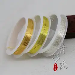 金メッキ銀メッキDIYジュエリー手巻き花巻き色保存0.3.0.4.0.5マルチサイズ大コイル銅線B556