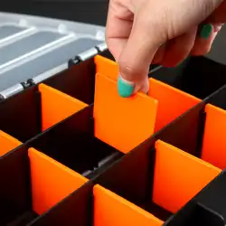 パーツボックスコンパートメントボックスプラスチックボックスツール収納ボックス収納レゴスモールパーツ素材分類ネジボックス