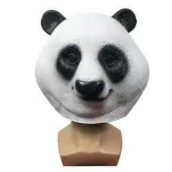 かわいいパンダ動物のヘッドギアマスク仮面舞踏会漫画ラテックス頭飾りハロウィーン面白い小道具
