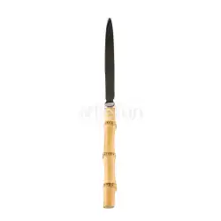 竹封筒ナイフレターオープナークリエイティブヨーロッパとアメリカの開梱エクスプレスパッケージ耐久性のあるステンレス鋼厚く細い鋭いナイフ