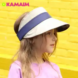 子供の日よけ帽の女の子の日よけ帽抗紫外線黒の接着剤通気性のある赤ちゃんの日よけ帽夏の薄いひさしのついた帽子