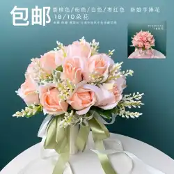花を持っている手写真の小道具結婚式の花嫁介添人森の花束シミュレーション花の花韓国の結婚式の花嫁造花ハイエンド