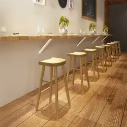 無垢材ハイスツールレジャーバーチェアバーチェアフロントカフェオークアッシュダイニングテーブルとチェアノルディッククリエイティブ