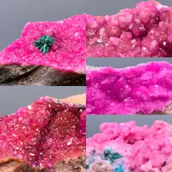 超明るい光沢のあるローズレッドコバルト方解石赤い肌マラカイト天然鉱物結晶鉱石標本粗い宝石