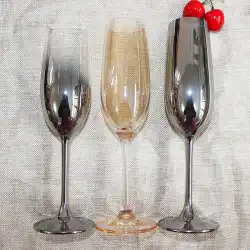 鉛フリークリスタルグラスクリエイティブエレクトロプレーティング赤ワイングラスシャンパングラスワイングラスヨーロピアンホームゴールドシルバーゴブレット