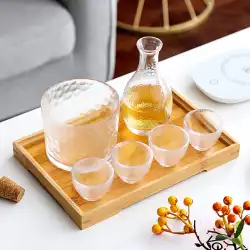 酒カップガラスジャグワインセット小さなワイングラス家庭用1つまたは2つのトランペット1カップスピリットカップワインディスペンサー