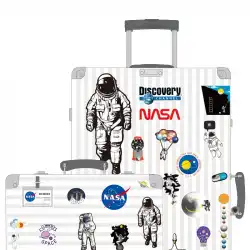 NASA宇宙飛行士パーソナリティ漫画コンピュータウォーターカップステッカーギタートロリースーツケーススーツケースステッカー防水