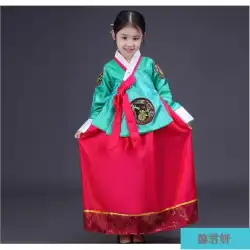子供の韓服男の子と女の子の服韓国のダンス服少数民族のパフォーマンス服漢服写真写真服
