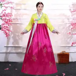 本物の韓服韓国衣装女性伝統的な漢服古代衣装宮殿衣装大昌人民族衣装ステージテーブル
