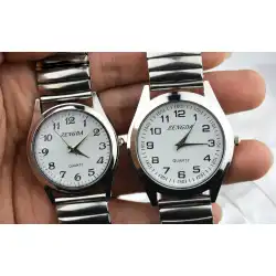 スプリングベルト中高年時計防水高齢者時計カップル時計クリアデジタルメンズ時計レディース時計クォーツ時計