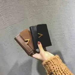 トレンディな性格の学生のかわいいミニセン小銭入れカードバッグ女性のt6の新しい小さな財布の女性の短い3つ折り韓国語バージョン