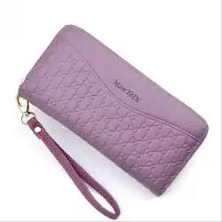 新しい財布女性の長い携帯電話バッグ韓国風ファッションダブルジッパーレディースクラッチマルチカード財布