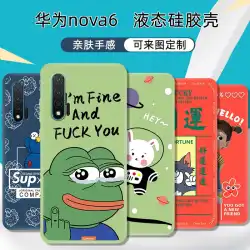 Huawei nova6 5G携帯電話シェル液体シリコンソフトシェルに適しており、カスタムの落下防止つや消し保護カバーをマッピングします