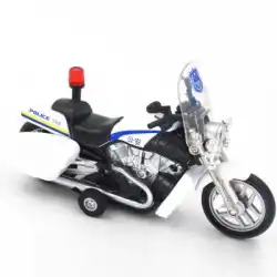【小さな警察を撃つ】車のモデルシミュレーション交通警察のオートバイ高級合金パトカーの音と軽自動車のモデル