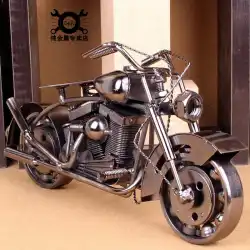 創造的な純金属のオートバイの装飾手工芸品錬鉄製の大型オートバイモデルの装飾の男の子の贈り物
