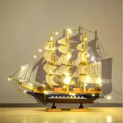 スムーズなセーリングヨットの装飾無垢材の装飾品シミュレーション木製工芸品モデル友情ボートの誕生日プレゼント