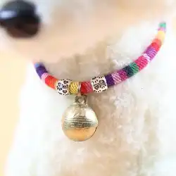 犬のベルカラー小型犬ペットネックレステディ子犬銅ベルジュエリー犬の首に着用するベル