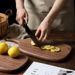 黒クルミ無垢材まな板まな板まな板日本の寿司ボード木製トレー補助食品カビ防止カッティングボード