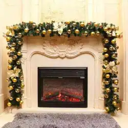 クリスマスイブクリスマスシーンのレイアウトクリスマスツリー籐の花輪の装飾ホリデードレスアップ2021ペンダントぶら下げH8