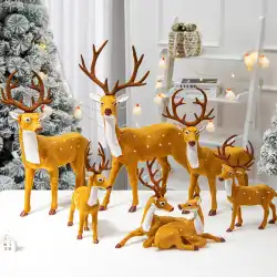 クリスマス鹿装飾シミュレーション生地大型エルクホテルショッピングモールデスクトップカウンター装飾トナカイクリスマス装飾