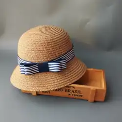 女の子の帽子韓国の夏のビーチ帽子麦わら帽子太陽の帽子太陽の帽子赤ちゃんのトップ帽子子供のクールな帽子太陽の帽子