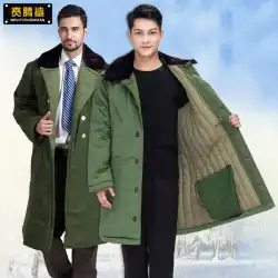 北東軍の綿のコートの男性と女性の冬の肥厚古い緑の綿パッド入りジャケット冷蔵耐寒性の綿の衣類の短いセキュリティコート