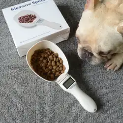 電子体重計正確な給餌計量スプーン犬の食べ物電子計量測定スプーンping犬猫ボウルフィーダー