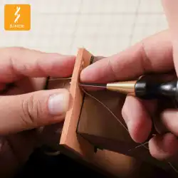 革工芸品の手作り革製品DIYツール革千枚通しパンチングステッチ方法コーン木製ハンドル日本のダイヤモンドコーン