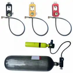 ダイビングユニバーサルポータブル水中ダイビング呼吸器特殊スキューバ変換ヘッド大シリンダーガイド小ガスシリンダー
