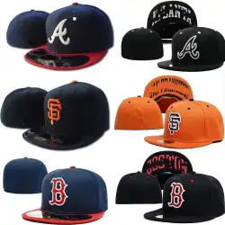 ボストンレッドソックス完全密閉型野球帽ストリートヒップホップハット戦士非調整フラットつば帽子巨人