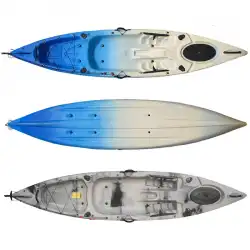 カヤックカヌーハードボート漁船プラスチックボートシングルダブルトリプルマルチパーソンプラスチックボート