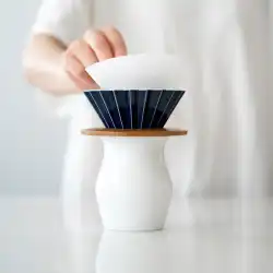 ORIGAMI日本の折り紙フィルターカップ手作りコーヒーサイズS、カリタケーキフィルター紙コップホルダーV60セラミック01