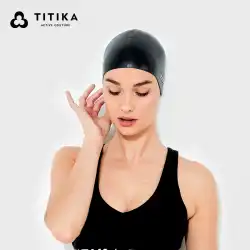 TITIKAシリコンスイミングキャップ防水快適なプロの水着帽子9F0A06012