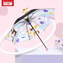 XinhuiHongye傘3つ折り傘女性セン部門雨と雨デュアルユースシンプルな太陽傘日焼け止めとUV保護をお楽しみください