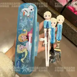 ディズニーアナと雪の女王アイシャアンナミッキーミニーステッチ子供用シリコンスプーン箸フォーク4点セット