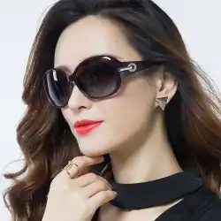 2021年の新しい偏光UV保護サングラス女性のトレンディなサングラス女性の丸い顔の近視眼鏡は同じファッションを主演します