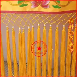仏教仏殿は直径1メートルのダブルドラゴントレジャーカバー傘キャノピーを供給仏トップイエロー羅傘イエローrドラゴン傘潮刺繍カバー旗