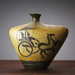 防具棚飾り陶器芸術創造的な絶妙な中国のアンティーク禅ワインキャビネット装飾小さな装飾品レトロな中国風