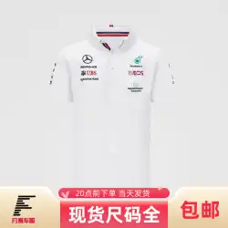 2021年新しいメルセデスGP半袖メンズシャツカスタムF1レーシングスーツメルセデスベンツオートクラブシャツ