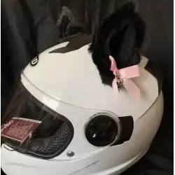 ヘルメット装飾アクセサリーデュオスキーヘルメットかわいいオートバイ電気自動車女性騎士ぬいぐるみアクセサリー取り外し可能l2