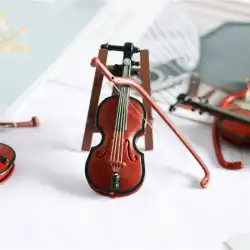 ドールハウスドールハウスシミュレーションバイオリン楽器オーナメントチェロミニチュアミニチュアシーンモデル小道具