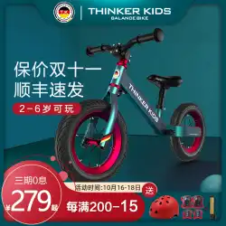 Thinkerkids子供用バランスバイクペダルレスガールスクーター1〜3〜6歳ベビースクーターバイク