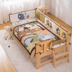 ChangMengベビー寝具カスタムメイドの子供用刺繍ステッチベッドベッドサラウンドソフトバッグベビーバンパーベッドサラウンド