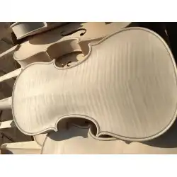 手作りヨーロッパ素材白無精ひげバイオリン、ヨーロッパ素材白ブランクバイオリン、手作りバイオリン